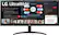 Front. LG - 34” UltraWide FHD FreeSync Monitor with HDR - Black.