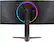 Alt View 14. LG - UltraGear 34” IPS Curved 1-ms G-SYNC Ultimate Monitor with HDR (HDMI, DisplayPort, USB) - Black.