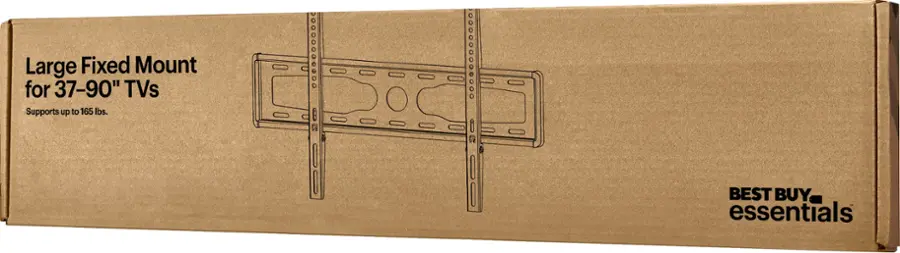 Alt View 16. Best Buy essentials™ - Fixed TV Wall Mount for Most 37–90" TVs - Black.