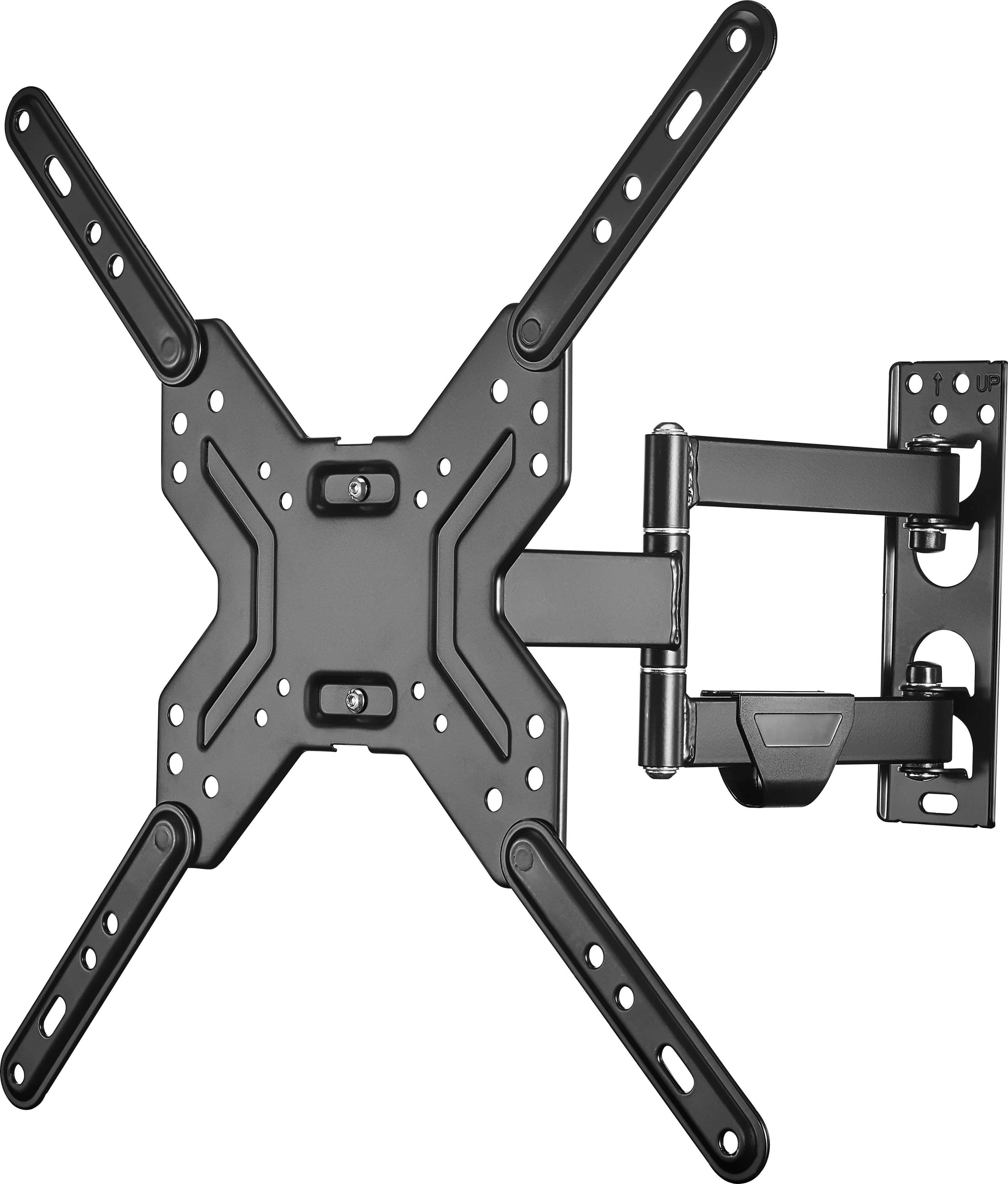 Image of Best Buy essentials™ - Full Motion TV Wall Mount for Most 19–50" TVs - Black