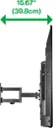 Alt View 11. Best Buy essentials™ - Full Motion TV Wall Mount for Most 19–50" TVs - Black.