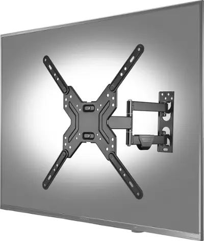 Best Buy essentials™ - Full Motion TV Wall Mount for Most 19–50" TVs - Black