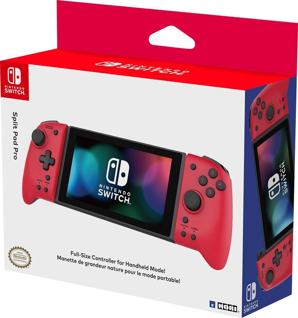 Zoom in on Front Zoom. Hori - Split Pad Pro for Nintendo Switch - Red.