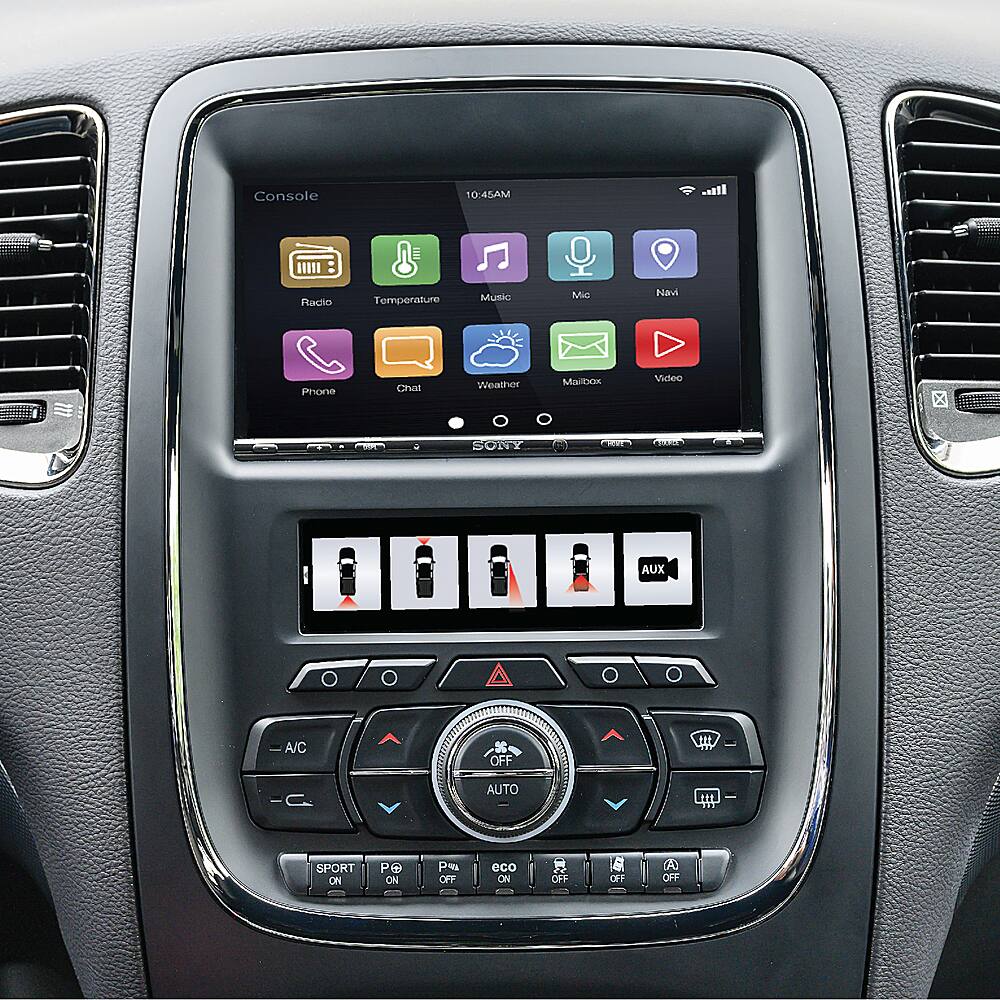 Alt View 11. PAC - Integrated Radio Replacement Dash Kit with Climate and Steering Wheel Controls for Select Dodge Durango Vehicles - Black.