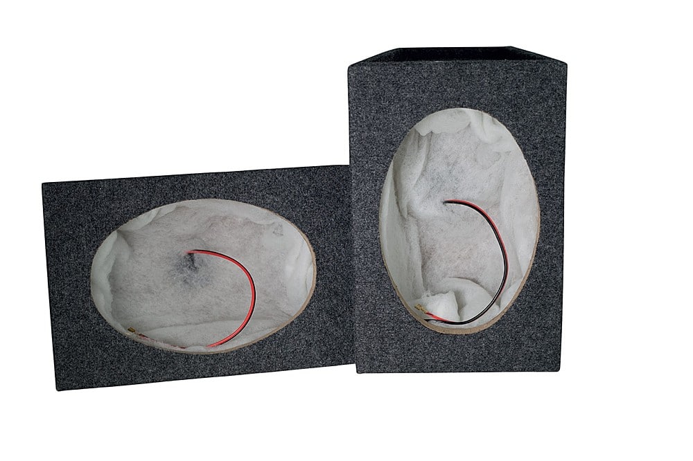 Stinger - 6” x 9” Hatchback Speaker Enclosure - Charcoal - Front_Zoom