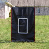 Cimarron Sports - Baseball Softball Batting Cage Net Target Vinyl Backstop Only - Black - Front_Zoom