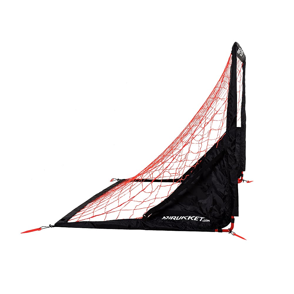 Left View: Rukket Sports - 8x6Ft Travel Practice Foldable Soccer Goal Net - 14