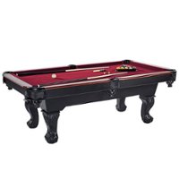 Lancaster Gaming Company - Classic Design Pool Table w/ 2 Cues, Burgundy - Burgundy - Alt_View_Zoom_11