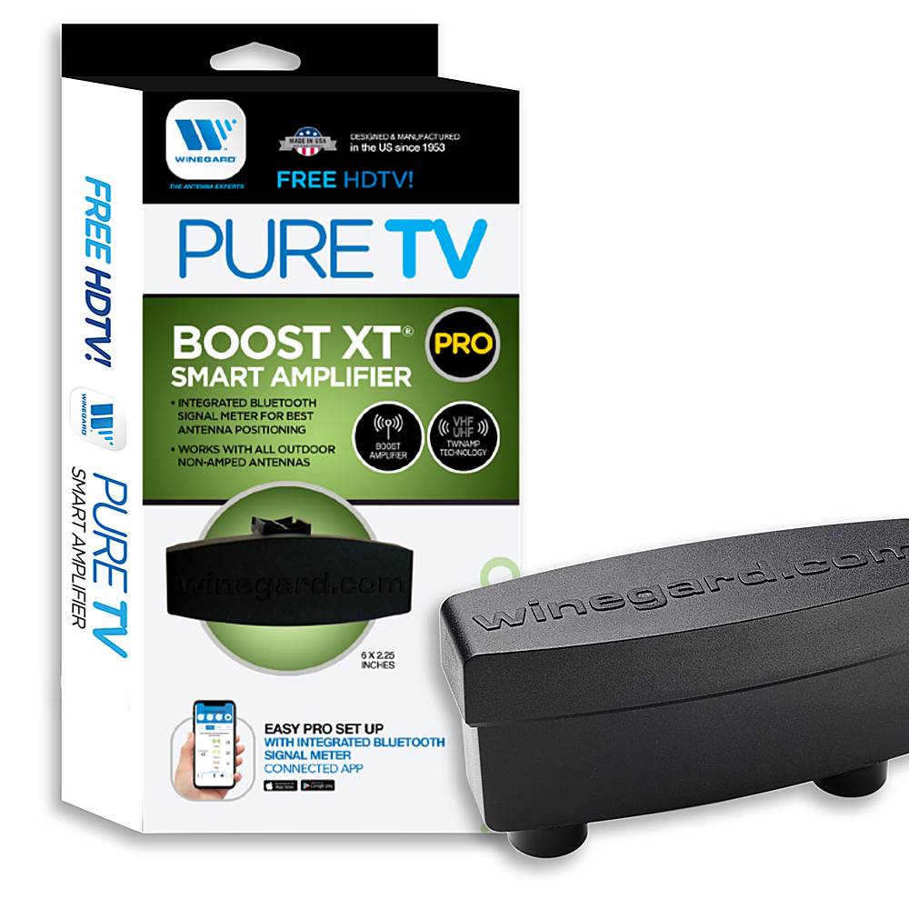 Angle View: Best Buy essentials™ - Thin Film Indoor HDTV Antenna - Black/White