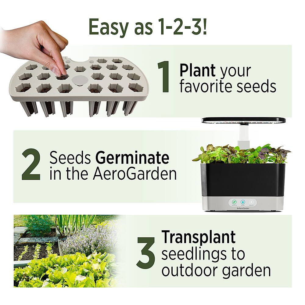 Best Buy: Aerogarden Harvest – Seed Starter Indoor Garden Bundle Easy 