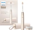 Left. Philips Sonicare - 9900 Prestige Rechargeable Electric Toothbrush with SenseIQ - Champagne.