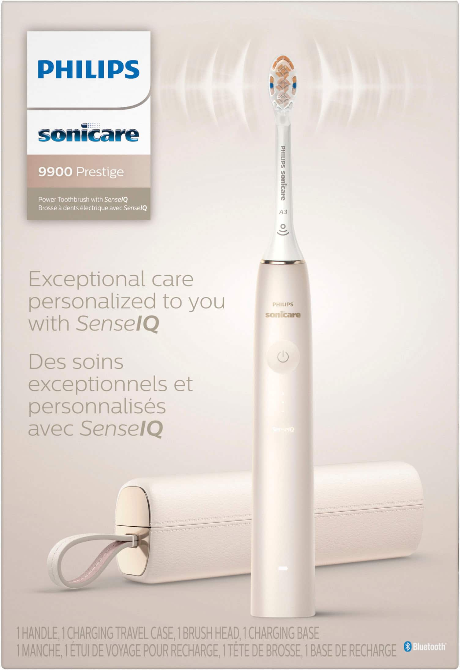 Philips Sonicare 9900 Prestige Rechargeable Electric Toothbrush with  SenseIQ Midnight HX9990/12 - Best Buy