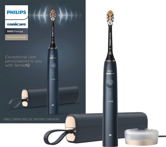 Philips Sonicare 9900 Prestige Rechargeable Toothbrush with SenseIQ - Midnight