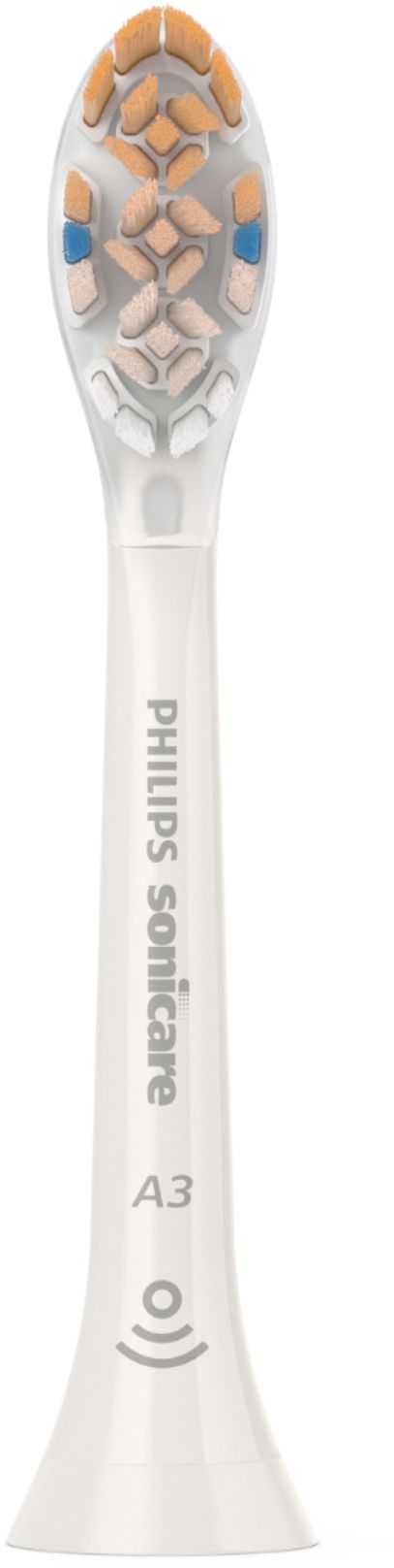 Left View: Philips Sonicare - Premium All-in-One (A3) Replacement Toothbrush Heads, (2-pack) - White