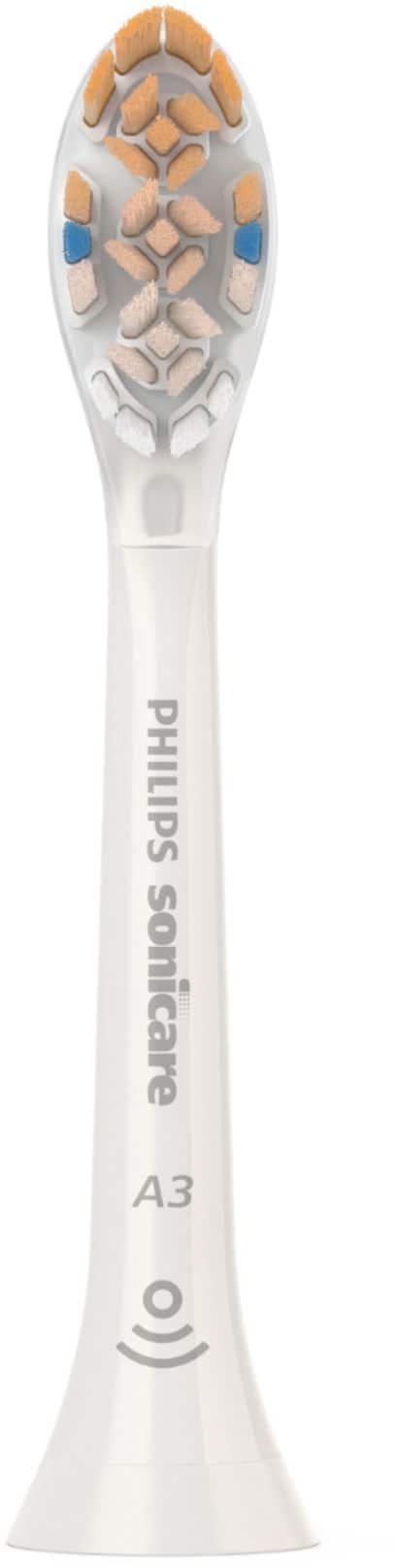 Left. Philips Sonicare - Premium All-in-One (A3) Replacement Toothbrush Heads, (2-pack) - White.