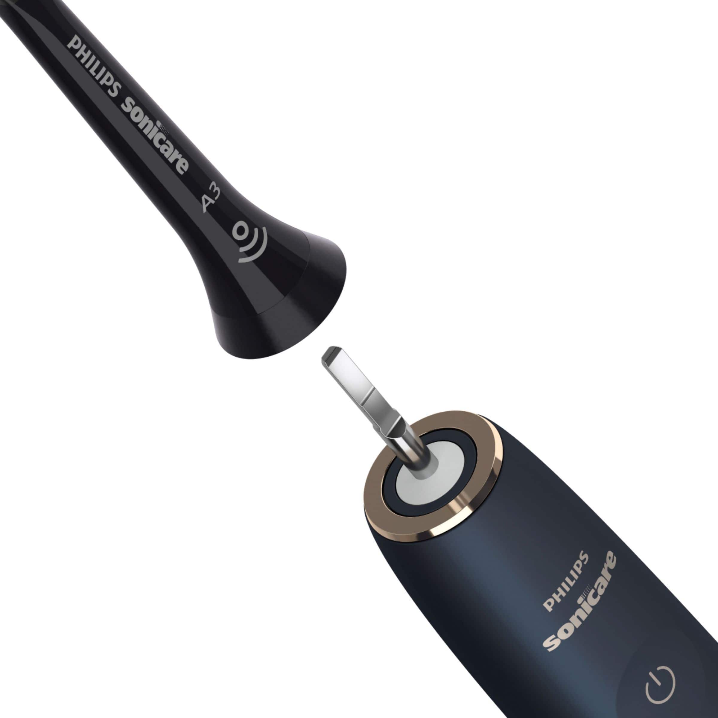 Alt View 14. Philips Sonicare - Premium All-in-One (A3) Replacement Toothbrush Heads, (2-pack) - Black.