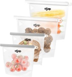 ASAP SIMPLE - Reusable Silicone Bag Set - Clear - Angle_Zoom