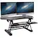 Alt View 11. Mount-It! - Extra Wide Height Adjustable Standing Desk Converter - Black.