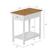 Alt View 12. Hastings Home - Side Table with Drawer- Narrow End Table with Storage Shelf- 2 Toned Wood Stand for Bedroom & Entryway by Hastings Home - White & Oak.