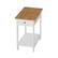 Alt View 17. Hastings Home - Side Table with Drawer- Narrow End Table with Storage Shelf- 2 Toned Wood Stand for Bedroom & Entryway by Hastings Home - White & Oak.
