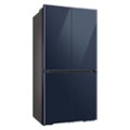Alt View Zoom 11. Samsung - Bespoke 23 cu. ft. 4-Door Flex French Door Counter Depth Refrigerator with WiFi and Customizable Panel Colors - Navy glass.
