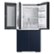 Alt View Zoom 13. Samsung - Bespoke 23 cu. ft. 4-Door Flex French Door Counter Depth Refrigerator with WiFi and Customizable Panel Colors - Navy glass.