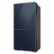 Alt View Zoom 21. Samsung - BESPOKE 23 cu. ft. 4-Door Flex French Door Counter Depth Smart Refrigerator with Customizable Panel Colors - Navy Glass.