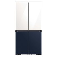 Samsung - Bespoke 23 cu. ft. 4-Door Flex French Door Counter Depth Refrigerator with WiFi and Customizable panels - Custom Panel Ready - Alt_View_Zoom_11