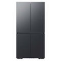 Front Zoom. Samsung - BESPOKE 23 cu. ft. 4-Door Flex™ French Door Counter Depth Refrigerator with WiFi and Customizable Panel Colors - Matte black steel.
