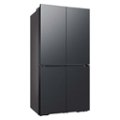 Alt View Zoom 11. Samsung - BESPOKE 23 cu. ft. 4-Door Flex™ French Door Counter Depth Refrigerator with WiFi and Customizable Panel Colors - Matte black steel.