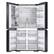 Alt View 12. Samsung - BESPOKE 23 cu. ft. 4-Door Flex French Door Counter Depth Smart Refrigerator with Customizable Panel Colors - Matte Black Steel.