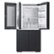 Alt View Zoom 13. Samsung - BESPOKE 23 cu. ft. 4-Door Flex™ French Door Counter Depth Refrigerator with WiFi and Customizable Panel Colors - Matte black steel.
