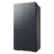 Alt View Zoom 21. Samsung - BESPOKE 23 cu. ft. 4-Door Flex French Door Counter Depth Smart Refrigerator with Customizable Panel Colors - Matte Black Steel.