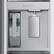 Alt View 15. Samsung - BESPOKE 23 cu. ft. 4-Door Flex French Door Counter Depth Smart Refrigerator with Customizable Panel Colors - Matte Black Steel.