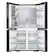 Alt View 12. Samsung - BESPOKE 29 cu. ft. 4-Door Flex French Door Smart Refrigerator with Customizable Panel Colors - Matte Black Steel.