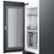 Alt View Zoom 14. Samsung - BESPOKE 29 cu. ft. 4-Door Flex™ French Door Refrigerator with WiFi and Customizable Panel Colors - Matte black steel.