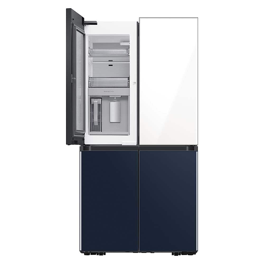 Alt View 21. Samsung - BESPOKE 29 cu. ft. 4-Door Flex French Door Smart Refrigerator with Customizable Panels (panels sold separately) - Custom Panel Ready.