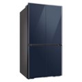 Alt View Zoom 11. Samsung - 29 cu. ft. BESPOKE 4-Door Flex™ French Door Refrigerator with WiFi and Customizable Panel Colors - Navy glass.