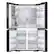Alt View 12. Samsung - BESPOKE 29 cu. ft. 4-Door Flex French Door Smart Refrigerator with Customizable Panel Colors - Navy Glass.