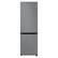 Front. Samsung - Bespoke 12.0 cu. ft. Bottom Freezer refrigerator - Gray Glass.