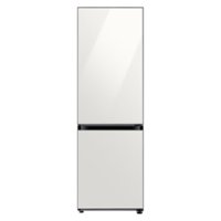Samsung - 12.0 cu. ft. BESPOKE Bottom Freezer refrigerator - White glass - Front_Zoom
