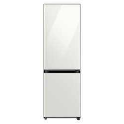 Samsung - Bespoke 12.0 cu. ft. Bottom Freezer refrigerator - White Glass - Front_Zoom