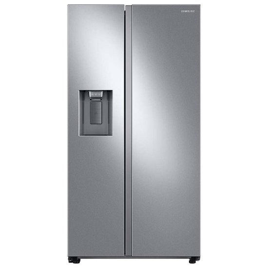 Front Zoom. Samsung - 27.4 cu. ft. Side-by-Side Refrigerator with WiFi and Large Capacity - Stainless steel.