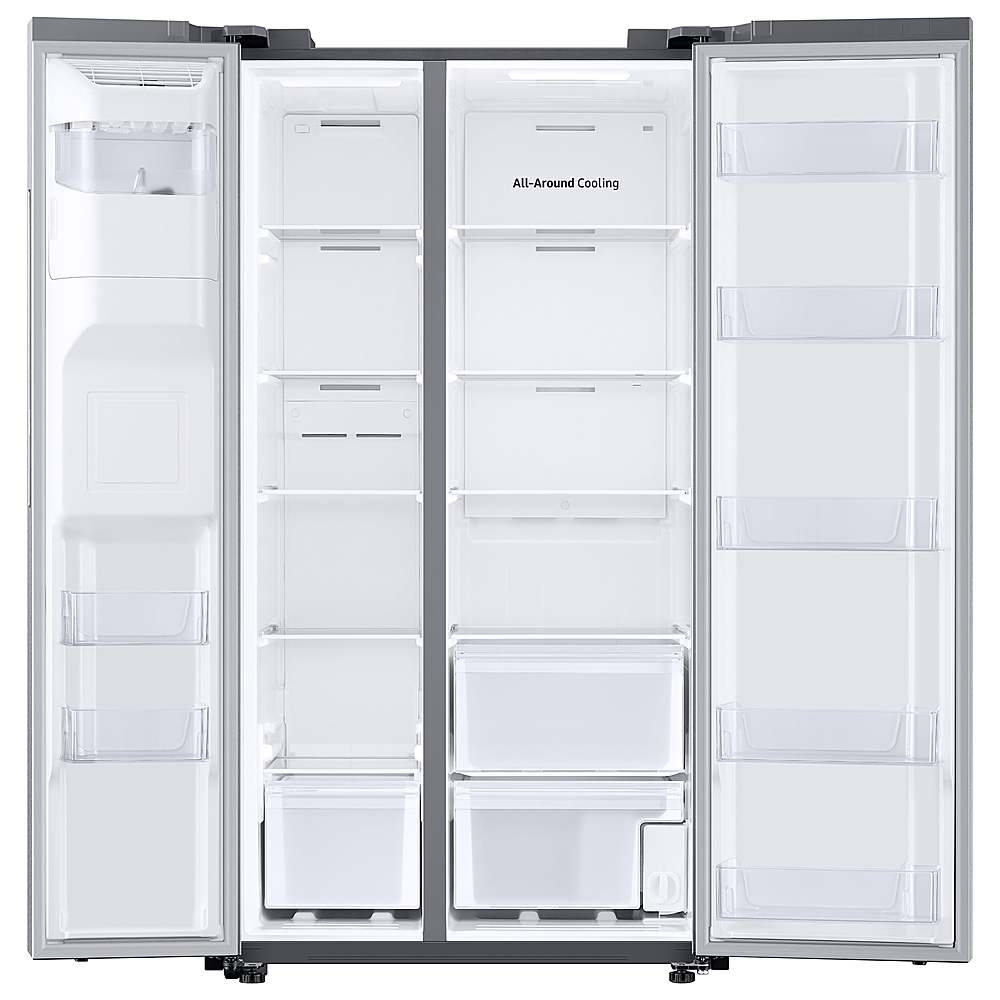 Alt View 16. Samsung - 27.4 cu. ft. Side-by-Side Smart Refrigerator with Large Capacity - Fingerprint Resistant Stainless Steel.