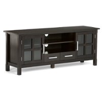 Simpli Home - Kitchener Solid Wood 60 inch Wide Contemporary TV Media Stand For TVs up to 65 inches - Hickory Brown - Angle_Zoom
