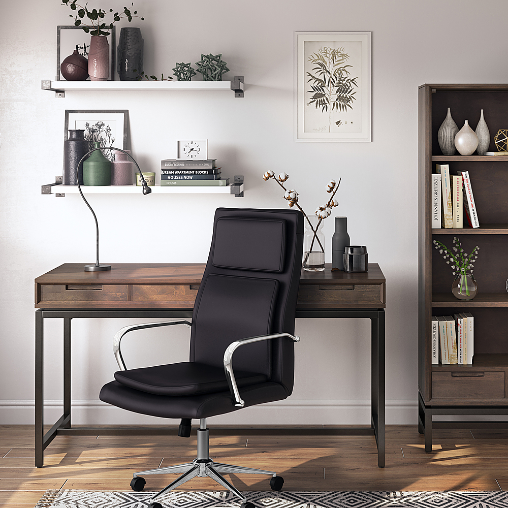 Best Buy: Simpli Home Swanson Swivel Office Chair Black AXCOCHR-13-BL