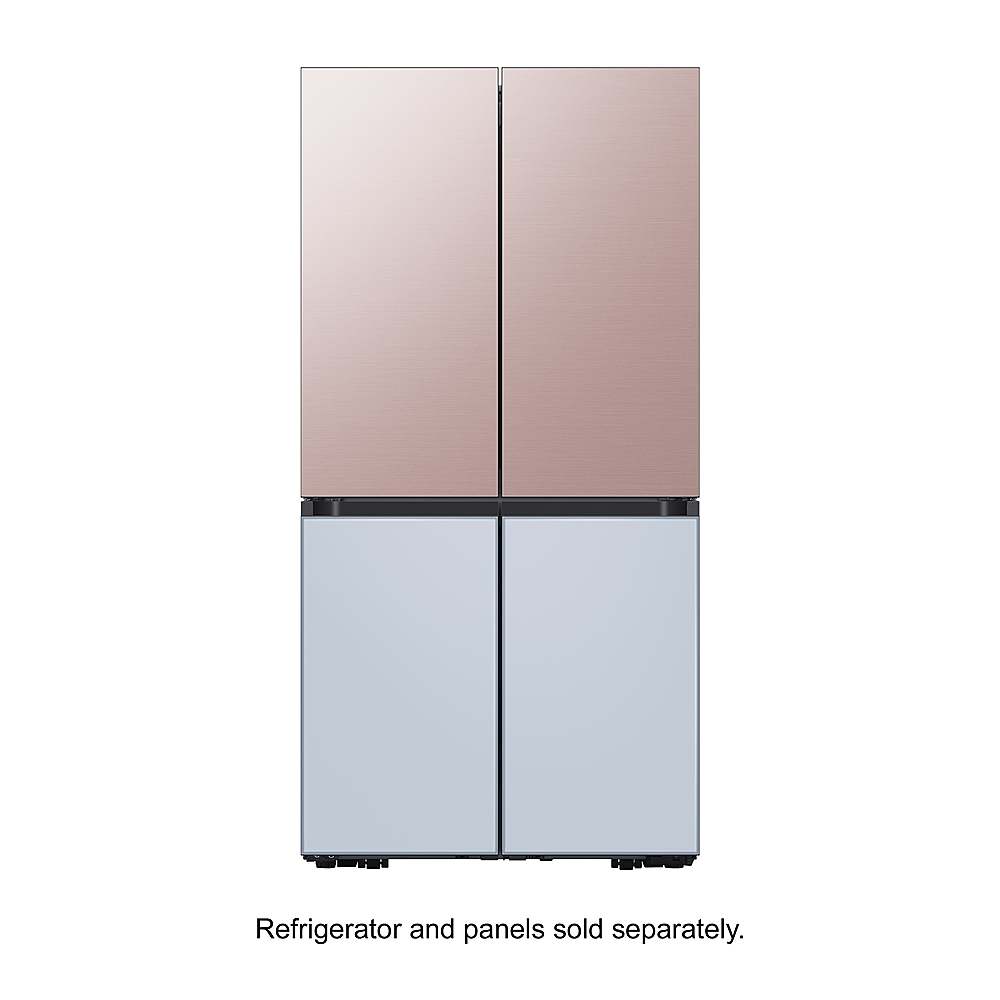 Alt View 11. Samsung - Bespoke 4-Door Flex Refrigerator Panel - Bottom Panel - Sky Blue Glass.
