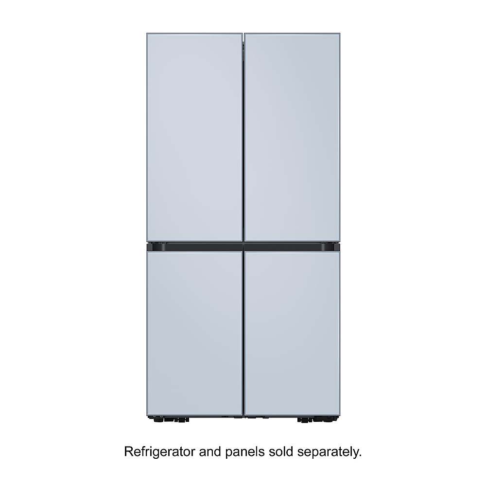Alt View 13. Samsung - Bespoke 4-Door Flex Refrigerator Panel - Top Panel - Sky Blue Glass.