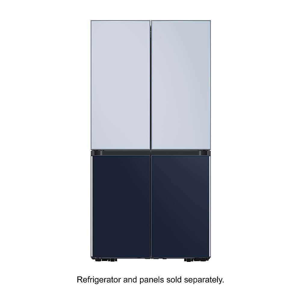 Alt View 15. Samsung - Bespoke 4-Door Flex Refrigerator Panel - Top Panel - Sky Blue Glass.