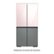 Alt View 16. Samsung - Bespoke 4-Door Flex Refrigerator Panel - Top Panel - Rose Pink Glass.